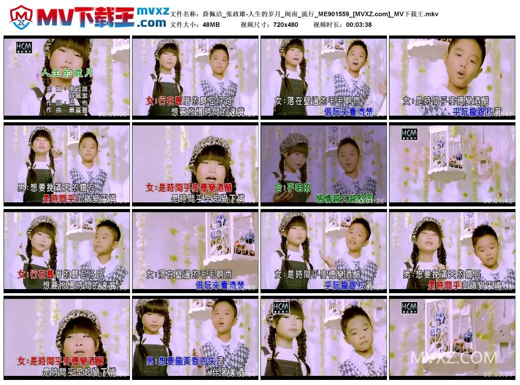 薛佩洁_张政雄-人生的岁月_闽南_流行_ME901559